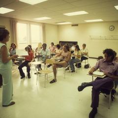 Speech class, 1975
