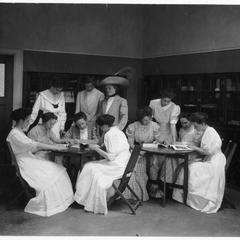 Students in clothing class