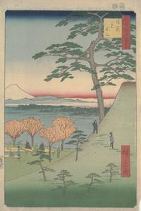 The Original Mt. Fuji in Meguro, no. 25 from the series One-hundred Views of Famous Places in Edo