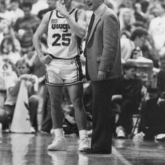 Men's basketball player Tony Bennett and coach Dick Bennett