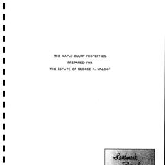 An appraisal of the Maple Bluff residence and the vacant site located in the village of Maple Bluff at 16 and 20 Fuller Court