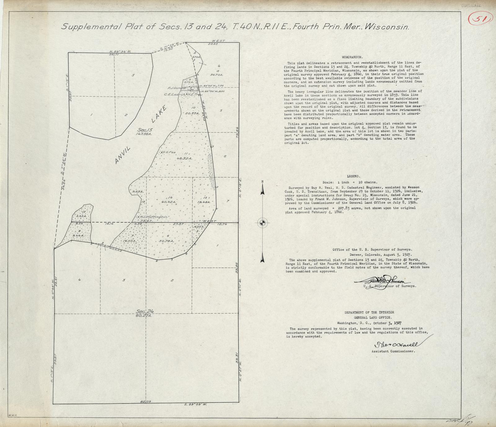 [Public Land Survey System map: Wisconsin Township 40 North, Range 11 East]