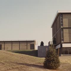 View of the campus buildings, Janesville, 1966