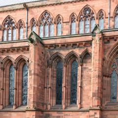 Carlisle Cathedral exterior south side of chancel