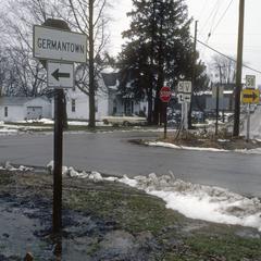 Highway crossroads with Germantown sign