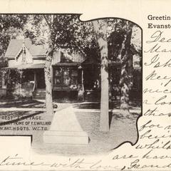 Frances Willard cottage postcard