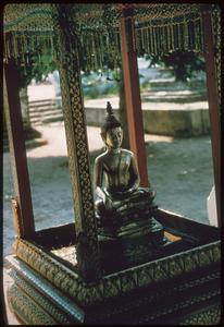 The highly venerated Prabang Buddha image, the icon of Luang Prabang