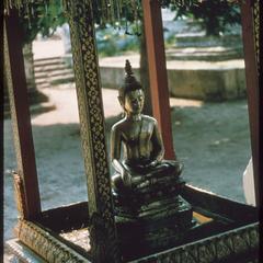 The highly venerated Prabang Buddha image, the icon of Luang Prabang
