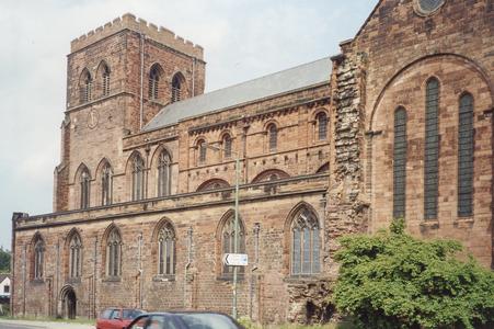 Shrewsbury Abbey from the south