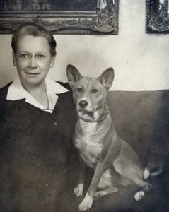 Eloise Gerry with dog