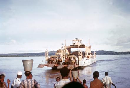 Ferry Boat Crossing the Niger River