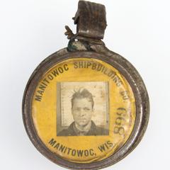 Manitowoc Shipbuilding Company employee badge