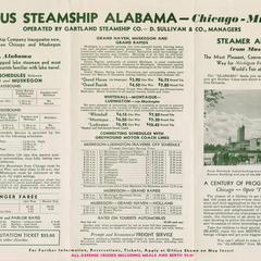 Famous steamship, Alabama, Chicago - Muskegon
