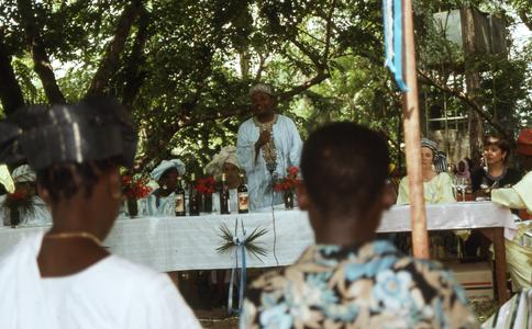 Speaker at Ladipo wedding