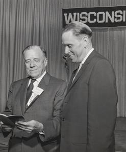 Joseph Cutler with UW (Madison) president