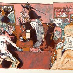Fracas at Calamity's Place, from the series Famous American Riots