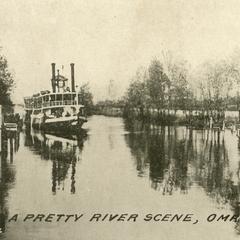 A pretty river scene, Omro, Wisconsin
