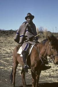 People of South Africa : Sotho man on horse
