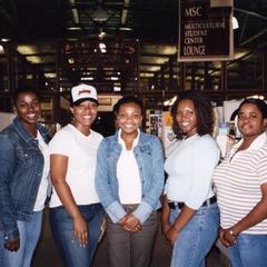 Students in the Multicultural Student Center lounge