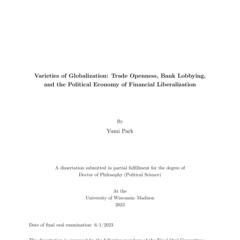 Varieties of Globalization: Trade Openness, Bank Lobbying, and the Political Economy of Financial Liberalization