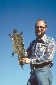 Mexican beaded lizard with Bill Spyer