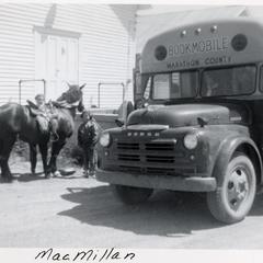 Marathon County Library Service Bookmobile at MacMillan stop.