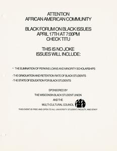 Poster for Black Forum