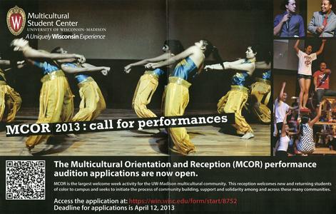 Call for performers for 2013 MCOR