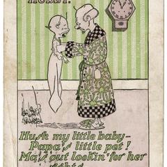 The suffragette hubby, suffrage postcard