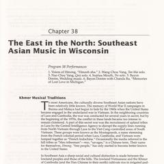 The East in the North : Southeast Asian music in Wisconsin