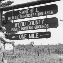 Sandhill wildlife area sign