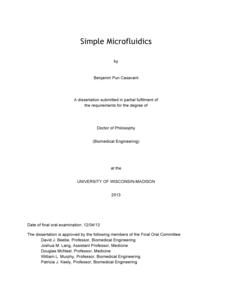Simple Microfluidics