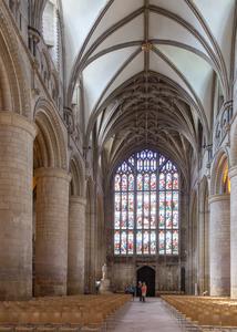 Gloucester Cathedral nave looking west
