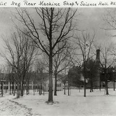 Rear machine shop and Science Hall