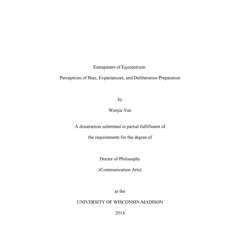 Entrapment of Egocentrism: Perceptions of Bias, Expectancies, and Deliberation Preparation