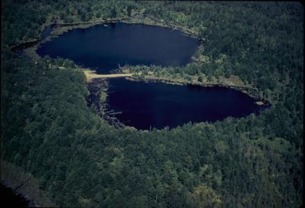Aerial view of Peter and Paul Lakes