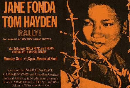 Jane Fonda, Tom Hayden poster