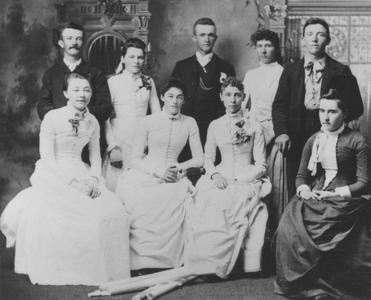 Anna Short Berigan with class of 1888