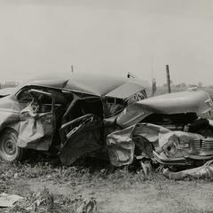 A Nash automobile after a collision