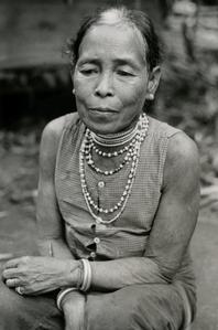 A refugee woman from Meun Hua Meung in the village of Nam Ho in Attapu Province