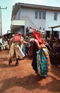 Agbo Water Spirit Masqueraders in Street