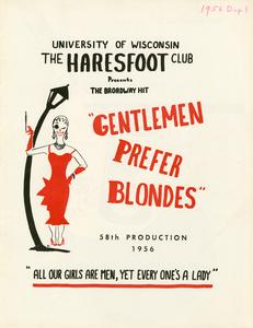 Haresfoot 'Gentlemen Prefer Blondes' program