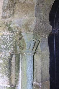 Tintagel St Materiana south doorway closeup