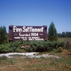 Finn Settlement memorial