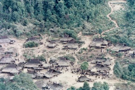Akha village of Sobloi in Houa Khong Province