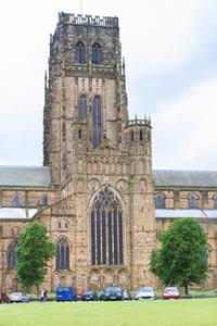 Durham Cathedral exterior north transept and central tower
