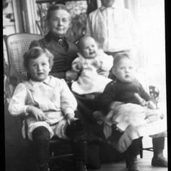 Grandma Clark and 4 grand children