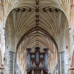 Exeter Cathedral interior organ