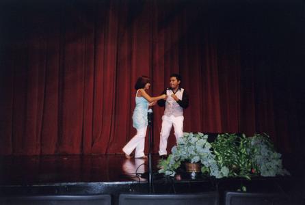 Patricia Solorzano dances at the 2005 American Multicultural Student Leadership Conference