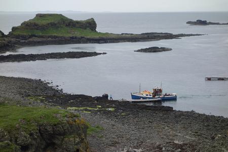 Treshnish Isles, tour boat landing at Lunga